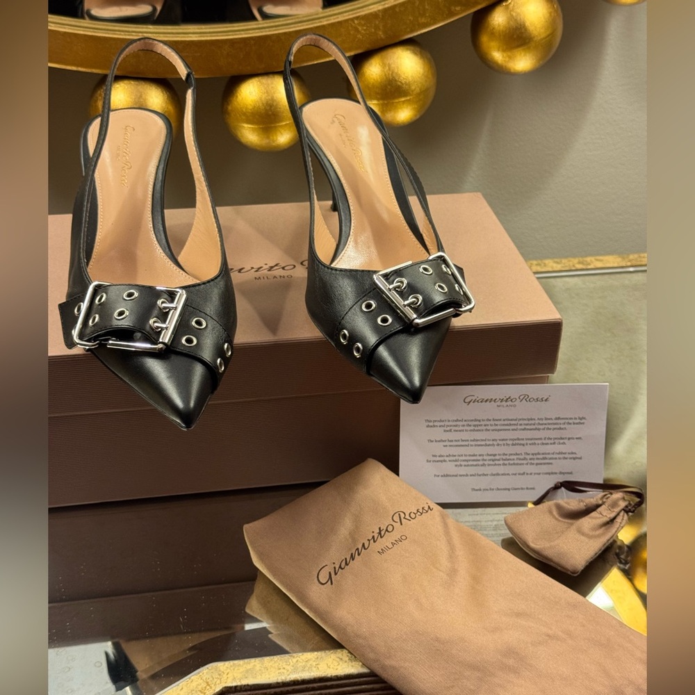 Gianvito Ross Milano Leith Slingback Pumps - Picture 4 of 11